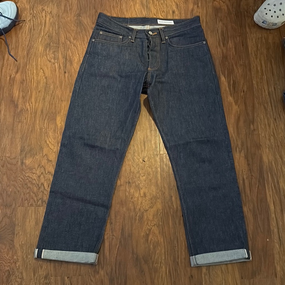 Gustin Blue Straight-Leg Jeans Premium Quality